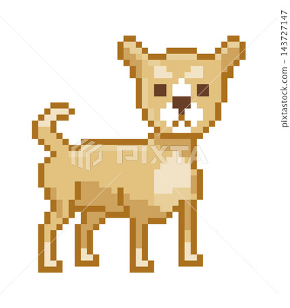 Dog Standing Pixel Art Dog Standing Pixel Art 143727147