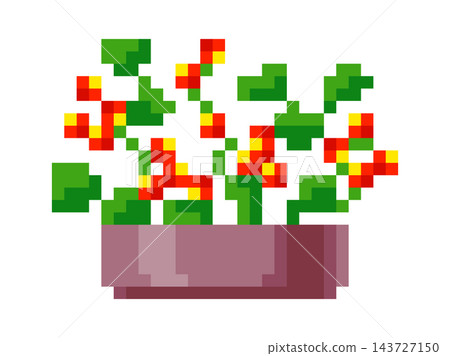 Flower Pot Pixel Art Plant Flower Pot Pixel Art Plant 143727150
