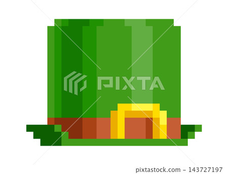 Leprechaun Hat With Buckle Pixel Art Leprechaun Hat With Buckle Pixel Art 143727197