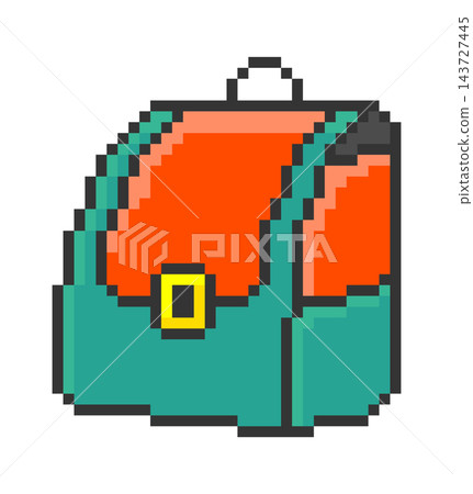 Backpack Front View Pixel Art Backpack Front View Pixel Art 143727445
