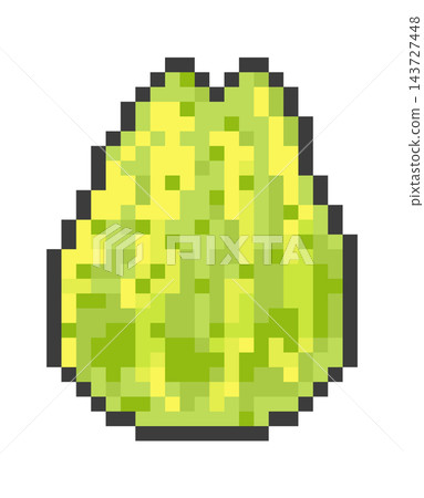 Chayote Tropical Fruit Pixel Art Chayote Tropical Fruit Pixel Art 143727448