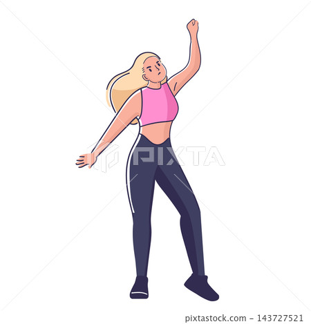 Angry Woman Protesting Raising Fist Angry Woman Protesting Raising Fist 143727521