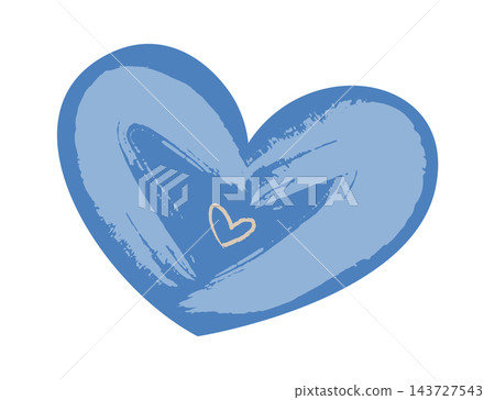 Heart Scribble Crayon Sketch 143727543