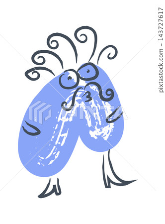 Monster Making Silly Face Doodle Monster Making Silly Face Doodle 143727617