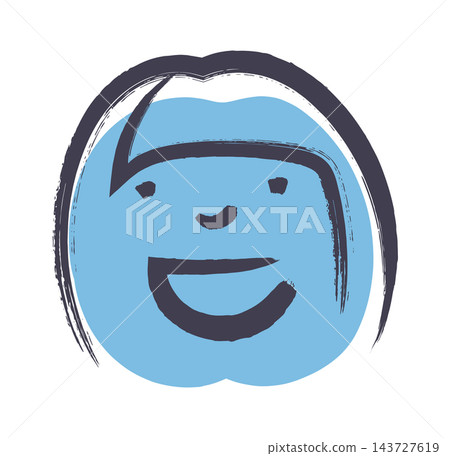Face Smiling Doodle Line Art Face Smiling Doodle Line Art 143727619