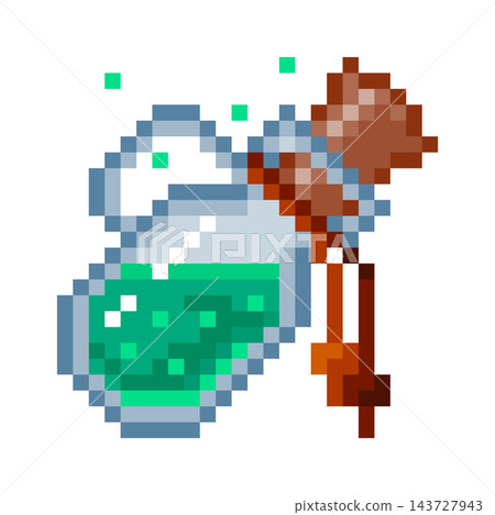 Potion Bottle Sparkling Magic Pixel Art Potion Bottle Sparkling Magic Pixel Art 143727943