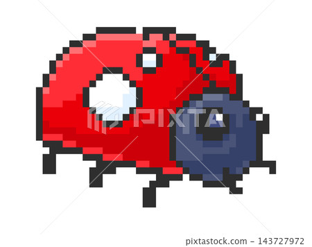 Ladybug Crawling Pixel Art Sprite Ladybug Crawling Pixel Art Sprite 143727972