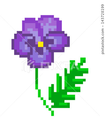 Flower Pixel Bloom 8 Bit 143728199