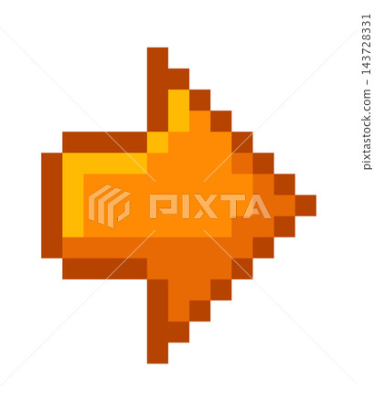 Arrow Pointing Right Pixel Art Arrow Pointing Right Pixel Art 143728331