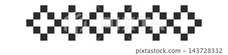 Pixel Arrow Border Seamless Pattern Pixel Arrow Border Seamless Pattern 143728332