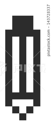 Pencil Cursor Pixel Art Symbol Pencil Cursor Pixel Art Symbol 143728337