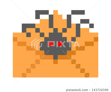 Envelope Malware Attack Pixel Art Envelope Malware Attack Pixel Art 143728399