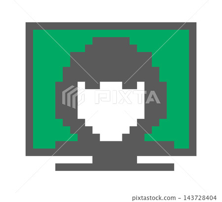 Hacker On Monitor Pixel Art Hacker On Monitor Pixel Art 143728404