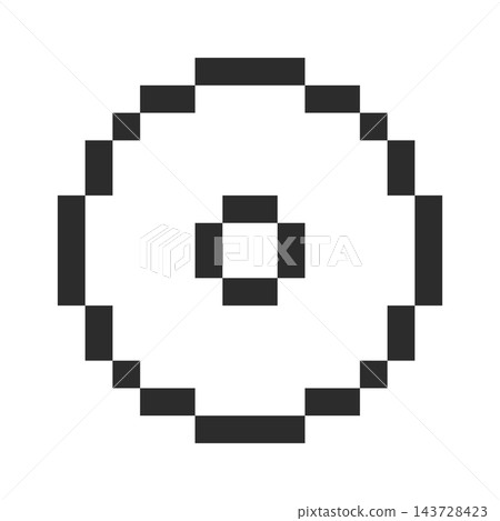 Disc Pixel Icon Retro Y2K 143728423