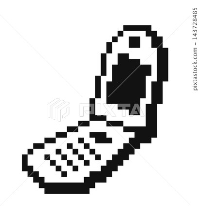 FlipPhone Open Pixel Art FlipPhone Open Pixel Art 143728485