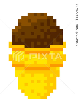 Ice Cream Cone Pixel Art Ice Cream Cone Pixel Art 143728783