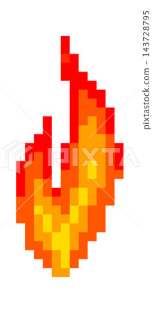 Flame Rising Pixel Art Flame Rising Pixel Art 143728795