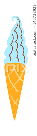 IceCream Cone Swirl Doodle IceCream Cone Swirl Doodle 143728922