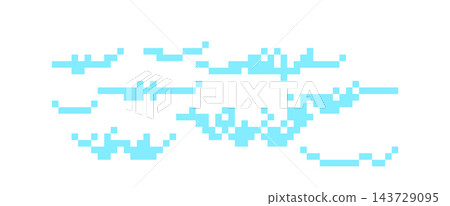 Cloud Pixel Art Skyline Cloud Pixel Art Skyline 143729095
