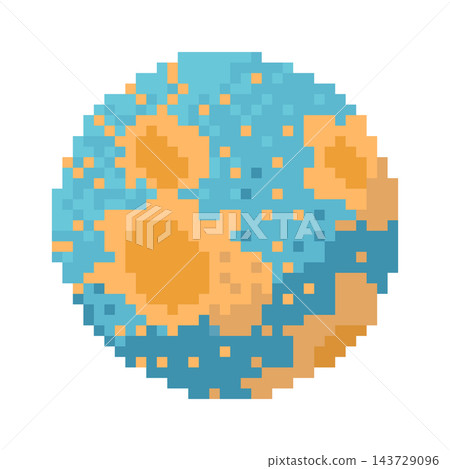 Planet With Crater Pixel Art Planet With Crater Pixel Art 143729096