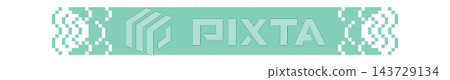 Banner Header Pixel Art Border Banner Header Pixel Art Border 143729134