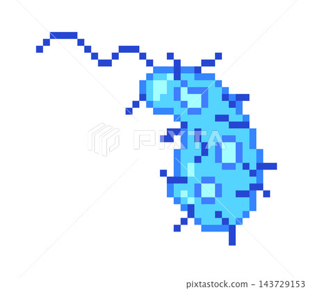 Bacteria Cell Pixel Art 143729153