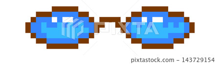 Glasses Pixel Art Retro Glasses Pixel Art Retro 143729154