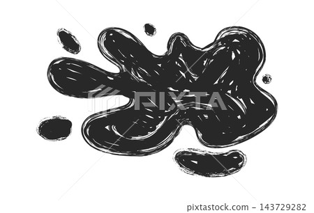 Ink Splash Scribble Grunge 143729282