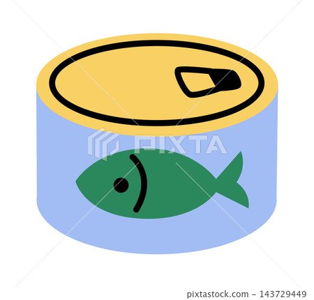 Tuna Can Camping Supply Cartoon Tuna Can Camping Supply Cartoon 143729449