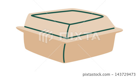 Food Container Eco Takeout Cartoon Food Container Eco Takeout Cartoon 143729473