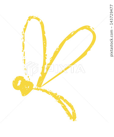 Dragonfly Brush Stroke Logo Mark Dragonfly Brush Stroke Logo Mark 143729477