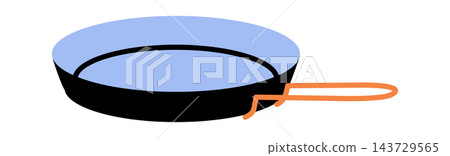 Frying Pan Camping Gear Cartoon Frying Pan Camping Gear Cartoon 143729565