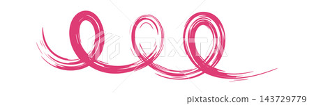 Swirl Stroke Ribbon Loop Line Art Swirl Stroke Ribbon Loop Line Art 143729779