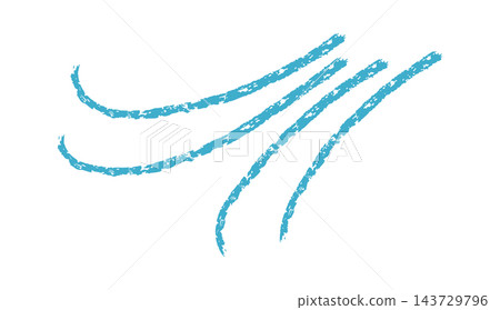 Wind Swirl Wax Crayon Stroke Wind Swirl Wax Crayon Stroke 143729796