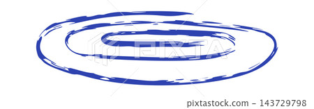 Spiral Swirl Brush Stroke Spiral Swirl Brush Stroke 143729798