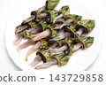 Barnacles (turtle hands) boiled in salt water and steamed in sake. 143729858