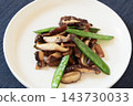 奶油醬油炒荷蘭豆和蘑菇 143730033