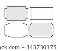 Handwritten style frame, label, embellishment A_01 143730175