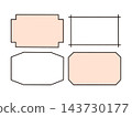 Handwritten style frame, label, embellishment A_03 143730177