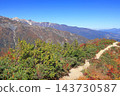 從白馬五龍的富尾嶺健行步道上可以欣賞到山景。 143730587