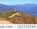 從白馬五龍的富尾嶺健行步道上可以欣賞到山景。 143730588