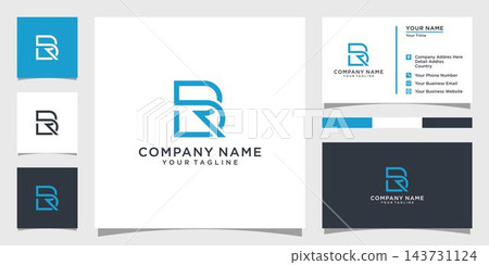 RB or BR initial letter logo design concept. RB or BR initial letter logo design concept. 143731124