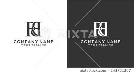 RB or BR initial letter logo design concept. RB or BR initial letter logo design concept. 143731207
