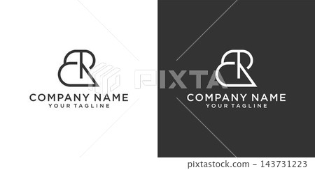 BR or RB initial letter logo design concept. BR or RB initial letter logo design concept. 143731223