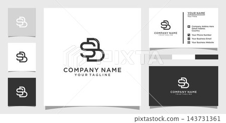SB or BS initial letter logo design vector. SB or BS initial letter logo design vector. 143731361