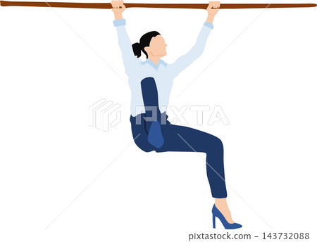 一幅描繪一位被吊死的女商人的插圖。 143732088