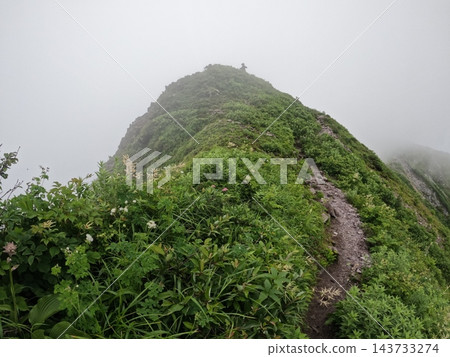沿著雲端之上的天路前進。從大山眺望,從矢峰到中國地區最高峰劍峰,群山巍峨壯麗,美不勝收。 沿著雲端之上的天路前進。從大山眺望,從矢峰到中國地區最高峰劍峰,群山巍峨壯麗,美不勝收。 143733274