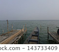 wooden pier on the sea 143733409