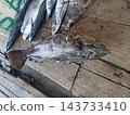 fresh fish on the marketplace table 143733410