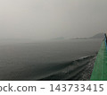 foggy sea above a sailing ship 143733415